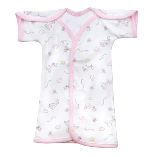 NICU Gown - Micro | Open-Shoulder, Short-Sleeve, NICU Friendly Preemie Clothing