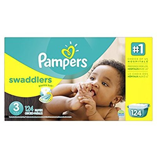 Pampers Swaddlers Disposable Diapers Size 3, 124 Count, GIANT