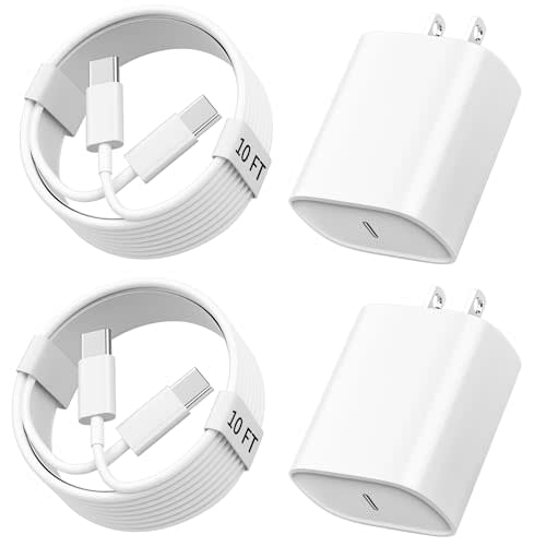 iPhone 18 17 16 15 Pro Max Charger Fast Charging 20W 10 FT Long USB C Cable | Type C Charger Fast Charging for iPhone 18 Pro/18 Pro Max, iPhone DUO for iPhone 17 16 15 Pro Max Plus Air, iPad, Android