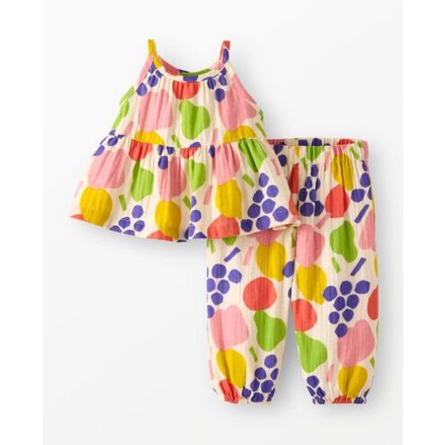 Baby Sleeveless Muslin Top & Balloon Pants Set