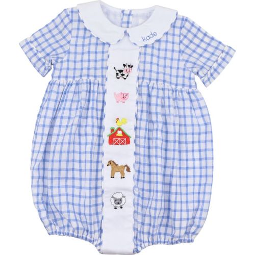 Embroidered Farm Animals Bubble