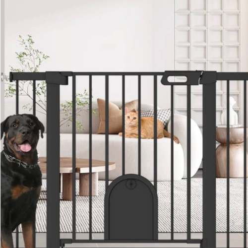 FairyBaby Premium Quality Baby Gate with Cat Door