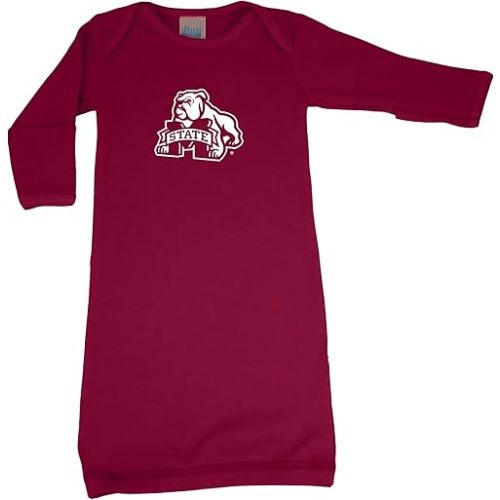 Mississippi State Bulldogs LOGO Baby Layette Gown 0-3 Months Maroon