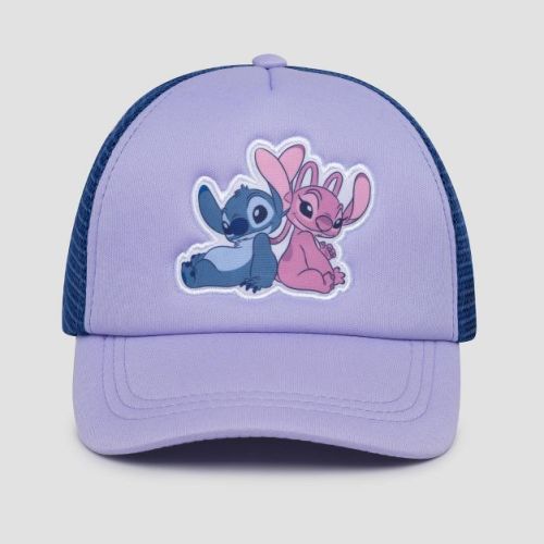 Toddler Girls' Lilo & Stitch Cotton Baseball Hat - Purple One Size Fits Most