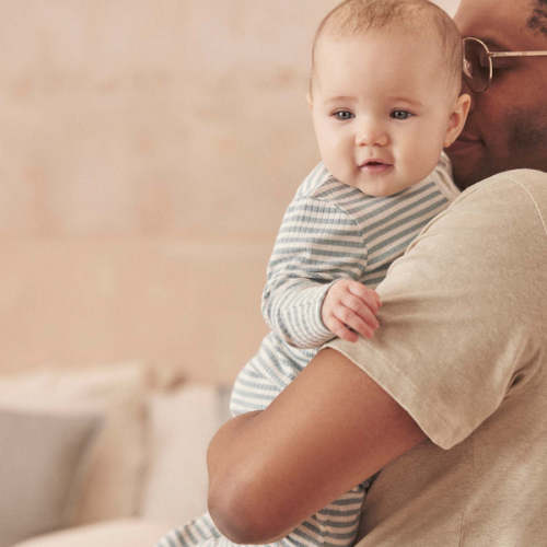 Sea Stripe Ribbed Clever Zip Footed Baby Pajamas Sea Stripe / Newborn