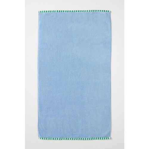The Sloane Stripe Trim Soft Cotton Towel