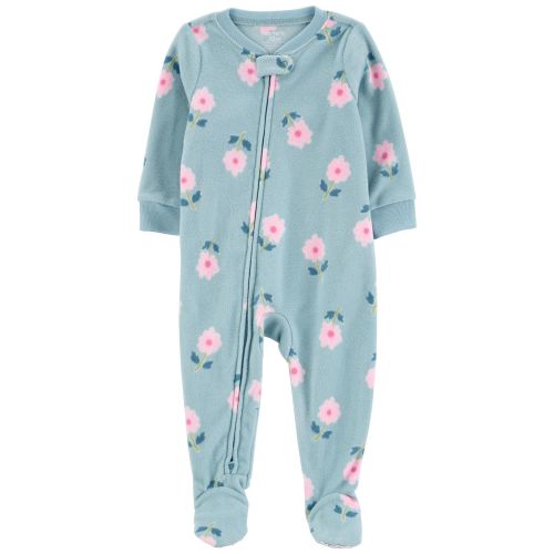 Baby 1-Piece Floral Fleece Footie Pajamas - Carter's | Carter's