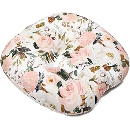 Floor Lounge Pillow, Skin Friendly Lounger Pillow with Handle Multifunctional Soft 𝖡𝖺𝖻𝗒 Shower Gift (Flower)