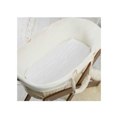 Sweet Dreams High & Dry Bassinet Mattress Protector in White