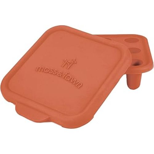 Moss and Fawn Ice Cube Tray - Forage Feeder Freezer & Teething Popsicle Mold for Breast Milk, Formula, Bone Broth, Purees, & Baby Food - BPA, Lead, & PVC-Free - Foliage