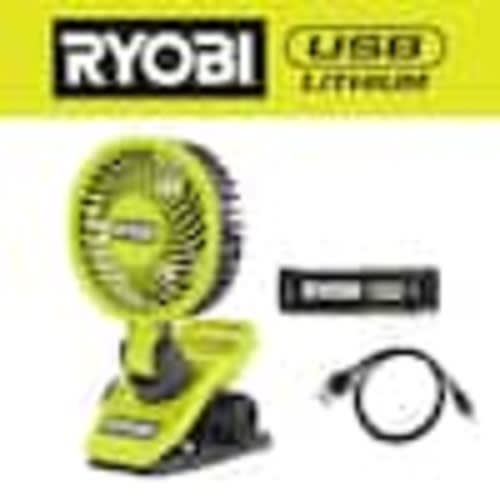 USB Lithium Clamp Fan Kit with 2.0 Ah USB Lithium Battery and Charging Cable