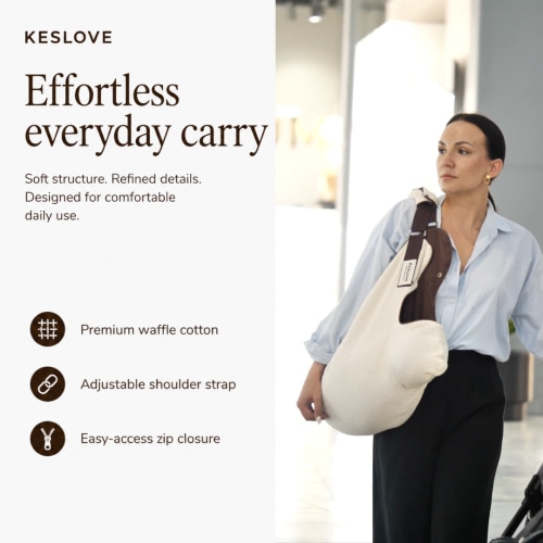 Oatmeal Muslin Car Seat Transfer Sling & Baby Carrier | KES Love