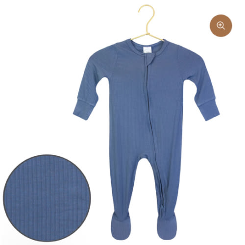 Harrison Ribbed Zipper Footies