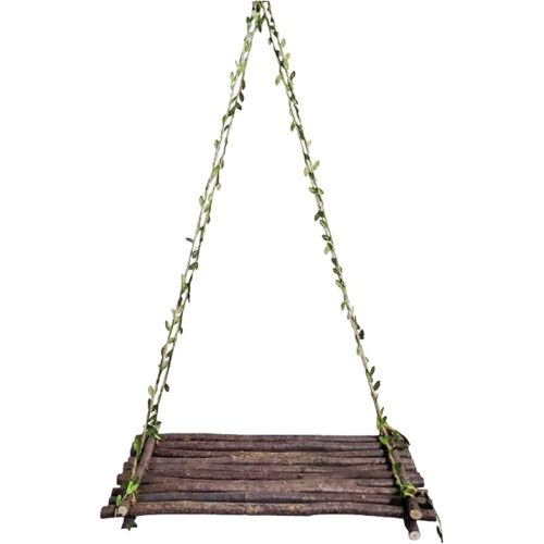 ABOOFAN 1pc Small Leaf Swing Hanging Shelves for Wall Hanging Shelf Tray Decor Home Decoration Shelves Wall Mounted Vintage Decor Wall Mounted Shelf Wedding Wooden Office Storage Rack