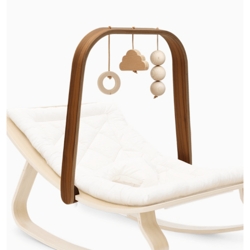 Charlie Crane LEVO Baby Rocker Arch, Walnut
