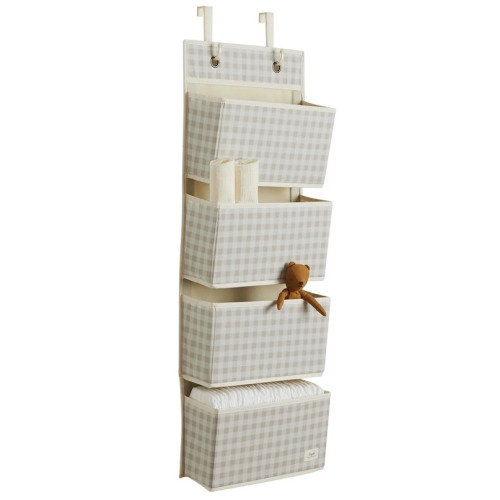Buy 3 Sprouts Recycled Fabric Over the Door Organizer Gingham Beige at Well.ca | Free Shipping $35+ in Canada