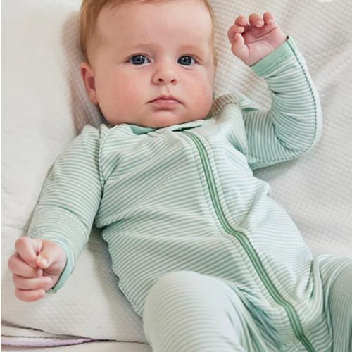 LAKE | Baby | Pima Cotton Pajamas | Parisian Green 6-9 months