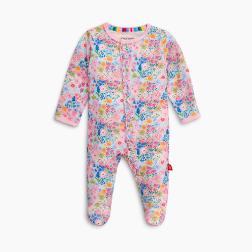 Magnetic Me Modal Magnetic Ruffle Footie - Lily, 3-6 M