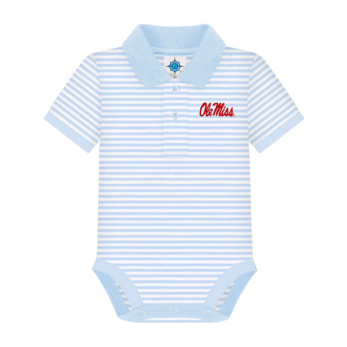 Ole Miss Rebels Striped Polo Bodysuit | College Baby