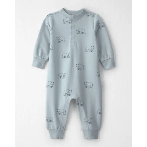 Baby Organic Cotton French Terry Jumpsuit in Winter Bears - Little Planet | Carter's