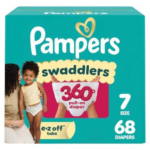 Pampers Swaddlers 360 Disposable Diapers - Size 7 - 68ct