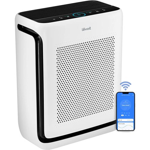 LEVOIT Air Purifiers for Home Large Room Up to 1900 Ft² in 1 Hr with Washable Filters, Air Quality Monitor, Smart WiFi, HEPA Filter Captures Allergies, Pet Hair, Smoke, Pollen in Bedroom, Vital 200S