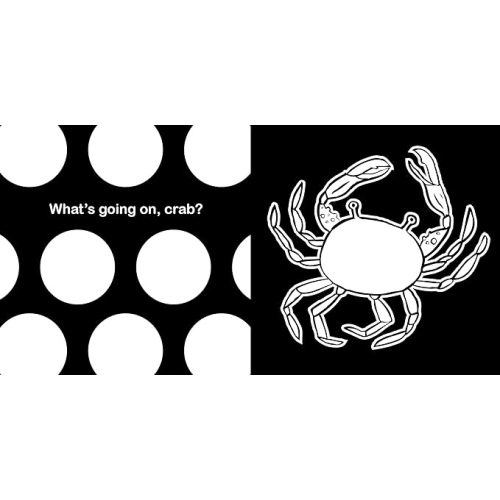 Hello, Ocean Friends: A Durable High-Contrast Black-and-White Board Book for Newborns and Babies (High-Contrast Books)