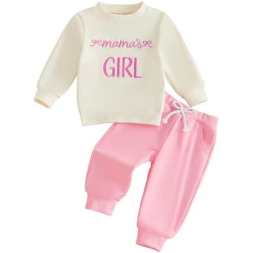 Baby Girl Fall Winter Clothes Long Sleeve Sweatshirt+Pants Sweatsuit 0-4T