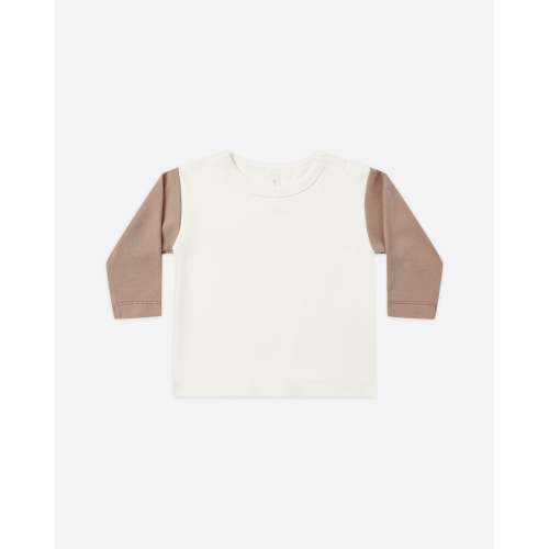 Long Sleeve Raglan Tee Almond – Quincy Mae