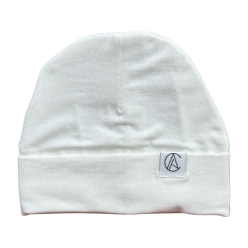 Satin Lined Jersey Beanie-White – Aarin & Co.