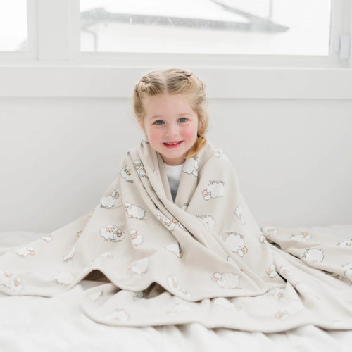 Merino Wool Baby Blanket |Natural Merino Wool Children Sleepwear – Woolino