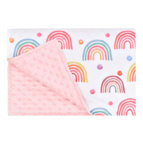 Baby Blankets, Soft Double Layer Blanket with Dotted Backing, Baby Blankets for Girls for Cot Bed Shower Gifts, 30"x40"