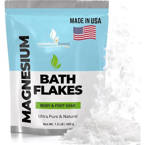 Magnesium Flakes - 1.5 LB Ultra Pure Magnesium Chloride Flakes