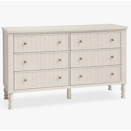Catalina Beadboard 6-Drawer Dresser | Pottery Barn Kids | Bleached Bone