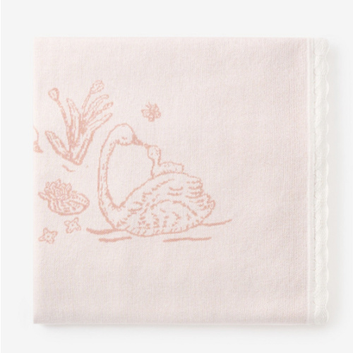 Swan Knit Blanket