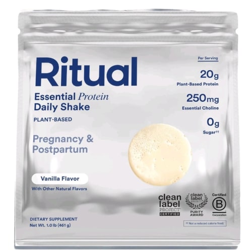 Essential Protein Daily Shake, Pregnancy & Postpartum, Vanilla, 1 lb (461 g)