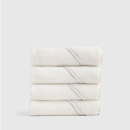 Quince Organic Turkish Cotton Baby Hooded Towel Set 4-Pack