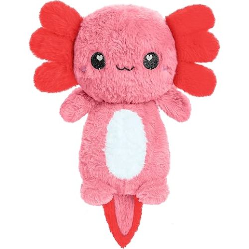 Axolotl Microwavable Unscented Heating Pad for Women and Kids- Cute Soft Cozy Pillow Plush Heatable Warm Stuffed Animals - Kawaii Hot and Cold Plushie Food Toy - Axolotl Gifts for Girls and Boys