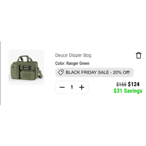 Durable Deuce Tactical Diaper Bag with Changing Mat - Lifetime Warranty – Tactical Baby Gear