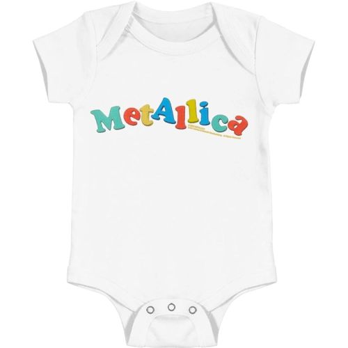 Metallica Boys' Color Logo Bodysuit White