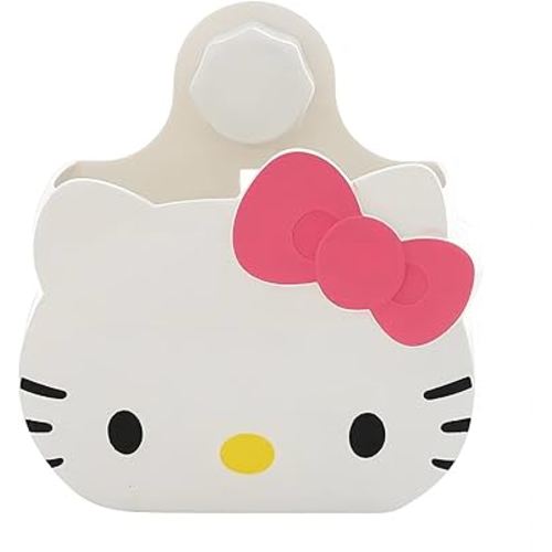 Hello Kitty Toothbrush Holders For Bathroom Organizer,Self Adhesive Wall Mounted Shower Caddy,Cute Shower Organizer shelves For Women Girls Teens Kids Gift, Bathroom Decor/Vanity/Office Storage (pink)
