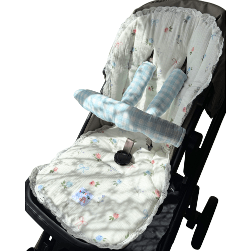 Lace Reversible Pram Essentials 3-Piece Set - Bow & Bloom (PRE ORDER | – AEGI BLOOM