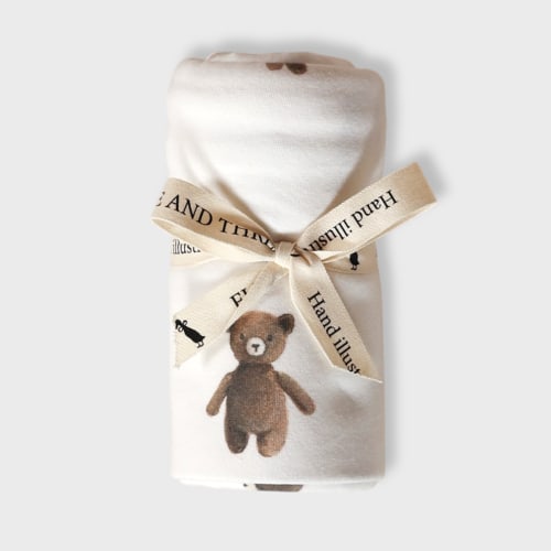 Teddy Bear Stretch Jersey Baby Wrap | Soft, Snug & Breathable ā Fledge and Thread