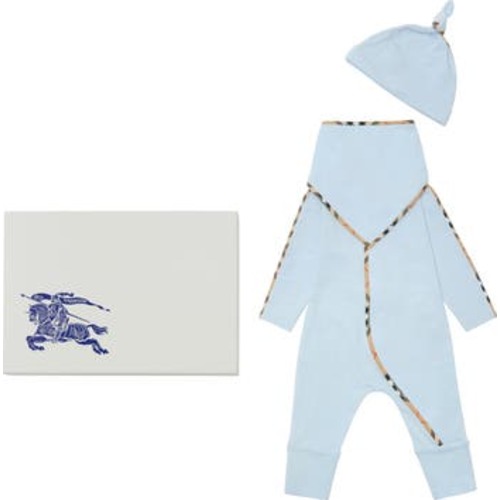 Stretch Cotton Three-piece Baby Gift Set, 3M