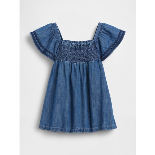 Baby Denim Tiered Dress