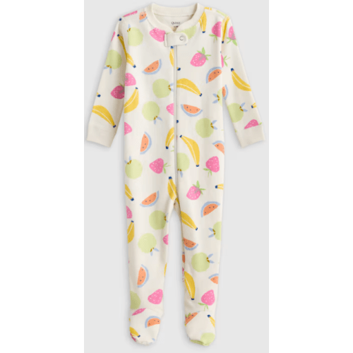 100% Organic Cotton Footie Pajama in Fruit