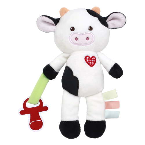 Magic Years 8 inch Cow Paci Buddy Plush Toy with Pacifier Strap