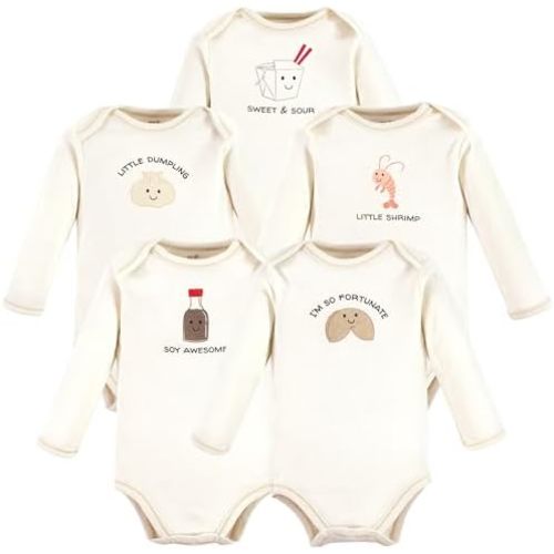 Touched by Nature unisex-baby Organic Cotton Long-sleeve Bodysuits