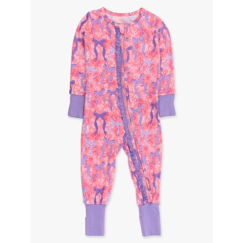 Convertible Ruffle One Piece Pajama, Bamboo Viscose