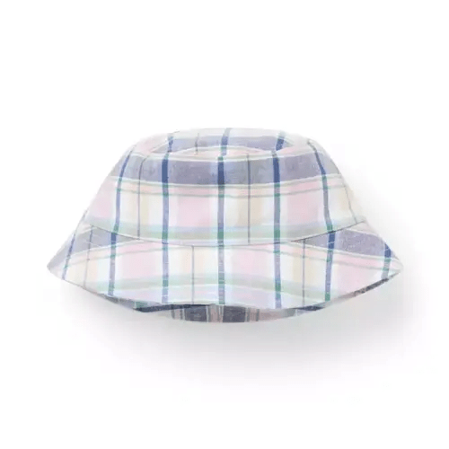 Boy White Plaid Plaid Bucket Hat by Janie and Jack